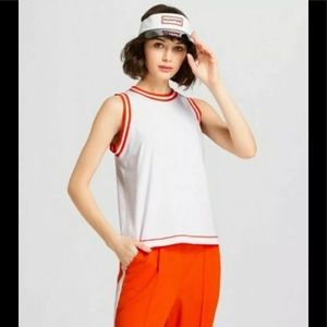 Hunter For Target Womens Contrast Trim Tank Top White Size XL